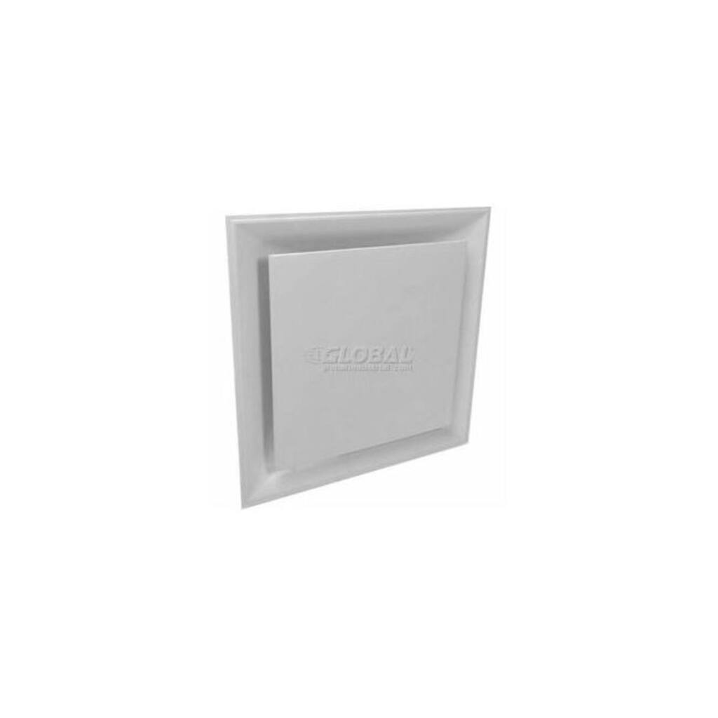 American Louver Stratus Plaque Diffuser With 10"" Neck White STR-PQ-10W - 1 Each