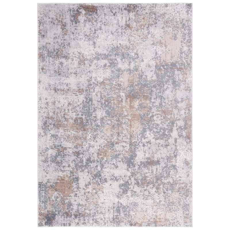 SAFAVIEH Handmade Eternal Sharifah Modern Abstract Rug - 6'7" Square - Grey/Beige