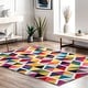 preview thumbnail 1 of 7, Nuloom Maris Colorful Geometric Tiles Area Rug 10' x 14' - Multi