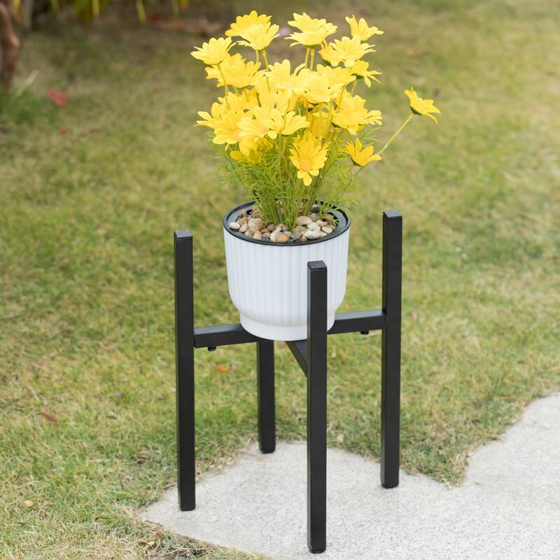 Adjustable Metal Plant Holder, Flower Pot Stand Expands from 9.5- 14.5 Inches