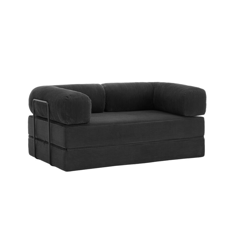 Corduroy Large Couch Convertible Floor Sofa Bed Sleeper