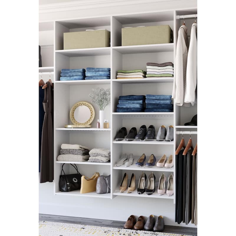 Easy Track 10 Ft. W. Dual Tower Classic Laminate Closet Kit