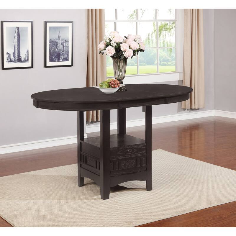 Coaster Furniture Lavon Oval Counter Height Table Brown - 42.00'' - 60.00'' x 42.00'' x 36.25''