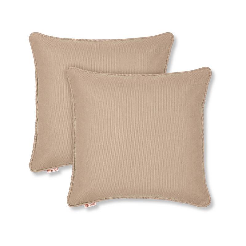 Sunbrella by Austin Horn Classics Corded-Edge Filled Pillow (Set of 2)