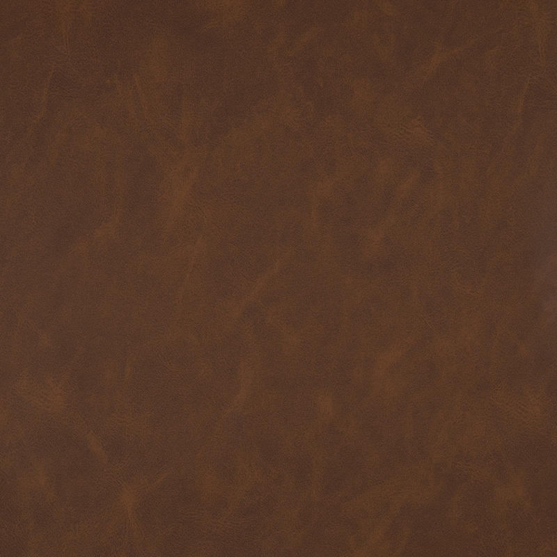 Fremont & Park Frances 57" Faux Leather Living Room Loveseat - Brown Finish Feet