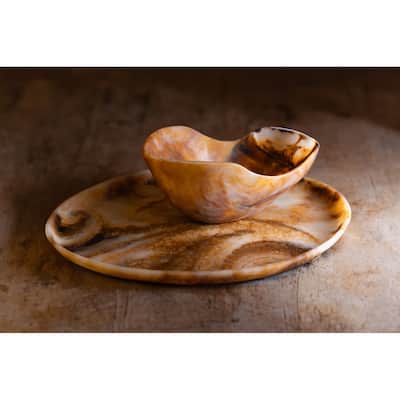 Sm Tortoiseshell Fruit Bowl Dia 13.4" - Tortoiseshell