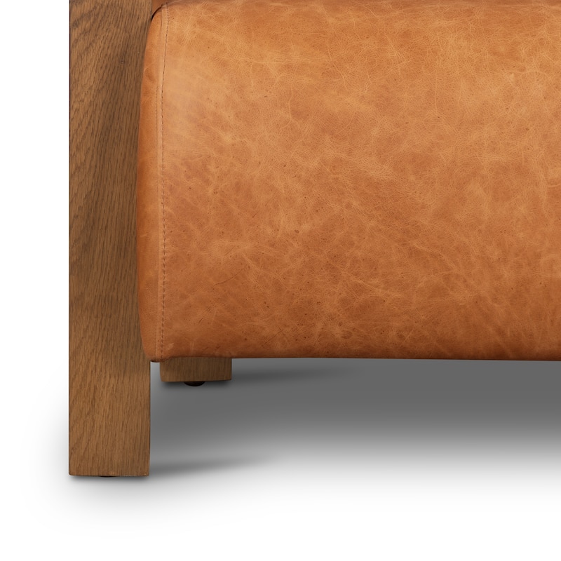 Poly and Bark Giza Lounge Chair - Italian Genuine Leather