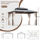 preview thumbnail 111 of 133, EROMMY Hardtop Gazebo,Outdoor Pergola with Double Roof & Netting & Curtains,Heavy Duty Canopy for Patio, Backyard, Pool party