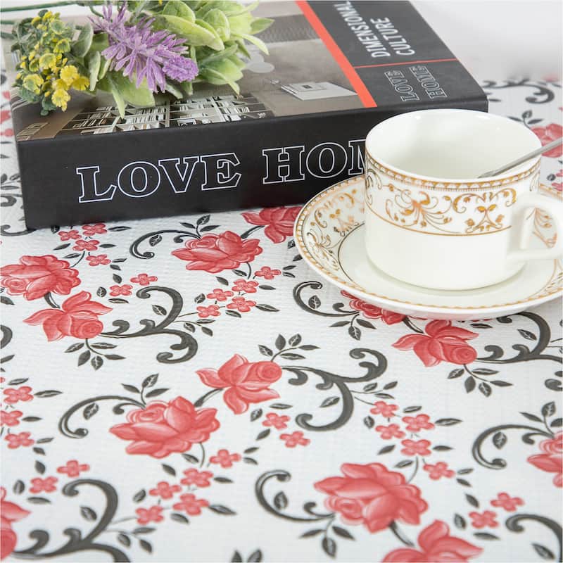 printed foam kitchen shelf liner Independence Day Red Pink Style