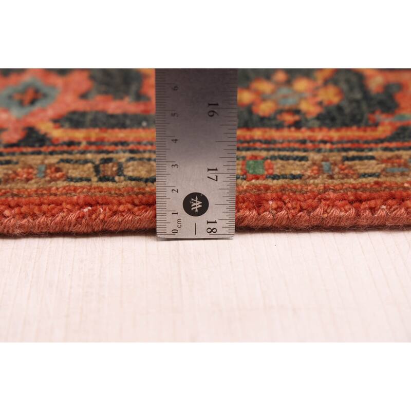 ECARPETGALLERY Hand-knotted Jules Sultane Dark Copper Wool Rug - 4'2 x 5'11