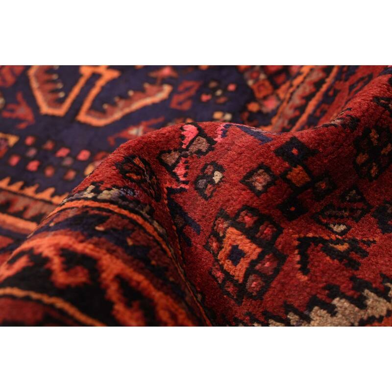 ECARPETGALLERY Hand-knotted Anadol Dark Red Wool Rug - 4'11 x 8'3