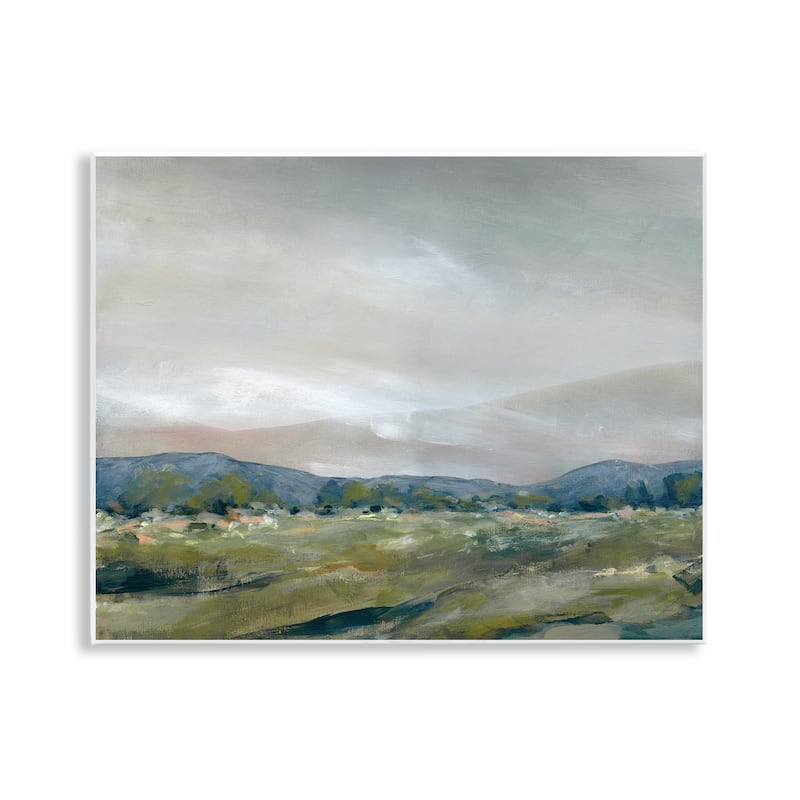Stupell Foggy Morning Mountains Wall Plaque Art Design By Carol Robinson - 14 x 11
