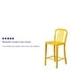 preview thumbnail 18 of 116, 2 Pack 24'' High Metal Indoor-Outdoor Counter Height Stool w/ Vertical Slat Back