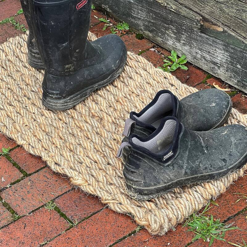 Kings County Tools 30x17” Woven Jute Rug - Indoor or Outdoor Jute Doormat