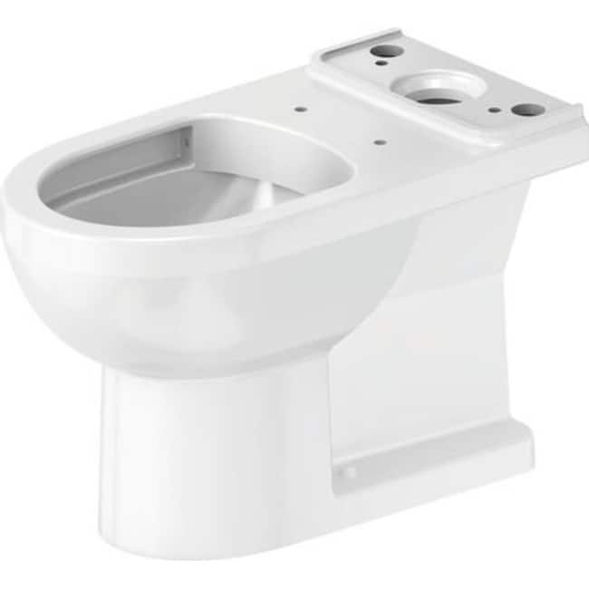 Duravit DuraStyle Basic Elongated Chair Height Toilet Bowl Only - Less - White