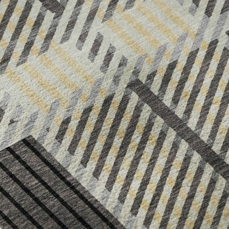 Premium Washable Super Soft Modern Plaid Mayfield Rug