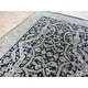 preview thumbnail 4 of 10, Hand Knotted Black Hereke with Wool & Silk Oriental Rug (6' x 8'11") - 6' x 8'11"