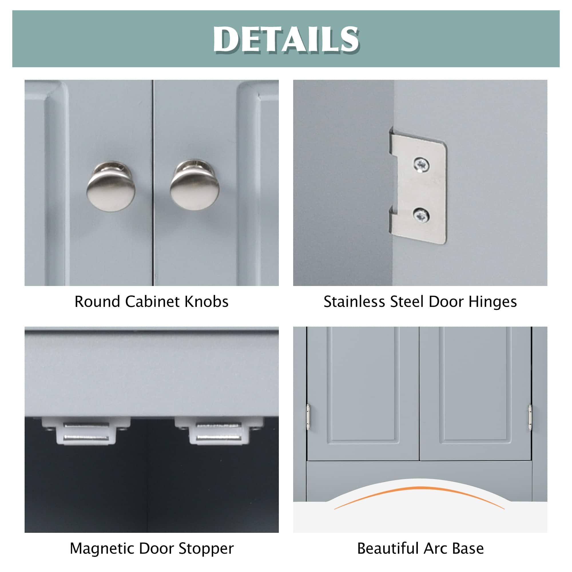 Blue Bathroom Corner Triangle Floor Storage with