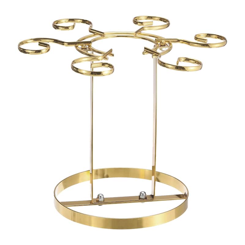 Countertop Wine Glass Holder for Bar, Kitchen Home Storage Gold 265x230mm