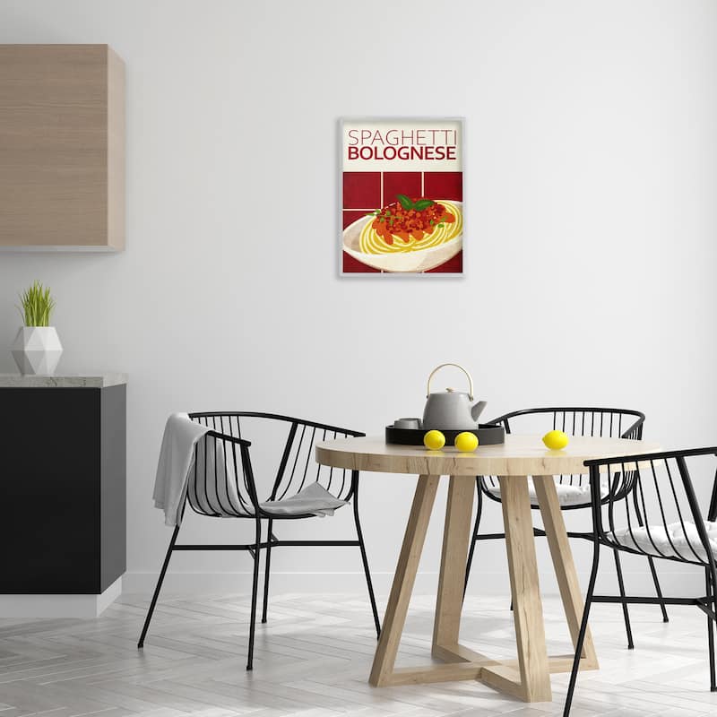 Stupell Spaghetti Classic Kitchen Framed Giclee Art Design By Kim Allen