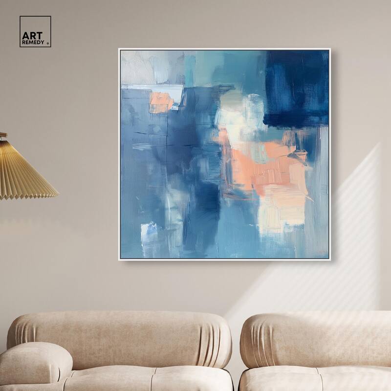 Whispering Blue II Canvas by Art Remedy