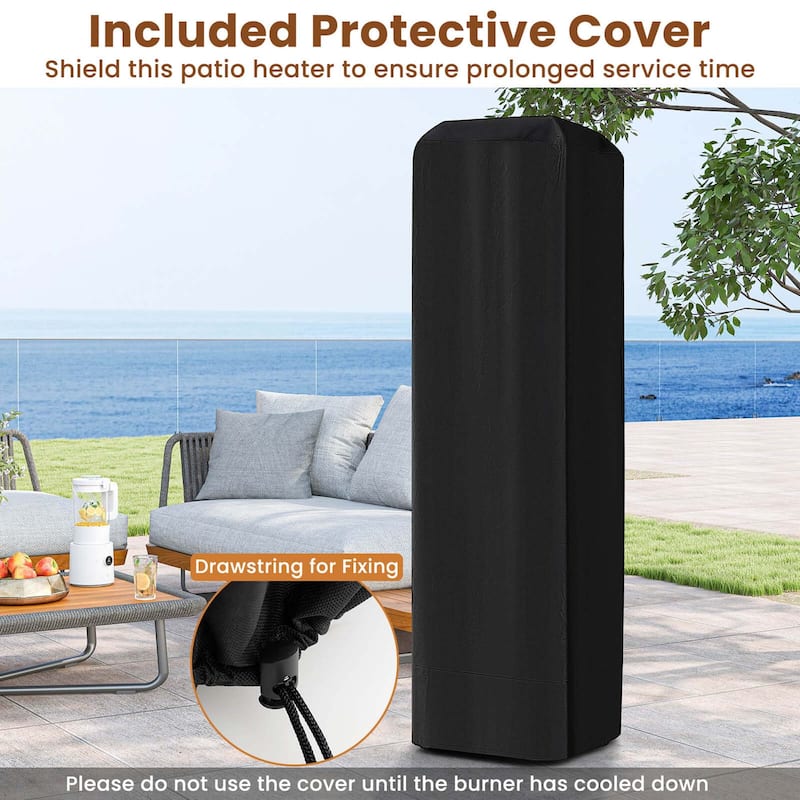 Costway Patio Heater 40,000 BTU Outdoor Propane Gas Heater with Cover - See Details