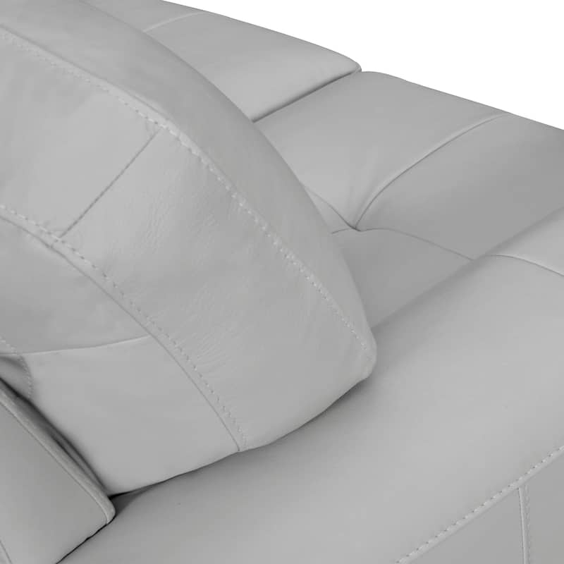 Bergen 87" Leather Upholstered 3-Seater Sofa