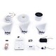 preview thumbnail 11 of 13, Blue Reversible Flush Mount Ceiling Fan Light with Remote