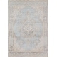 preview thumbnail 7 of 26, Momeni Isabella Vintage Traditional Medallion Area Rug 5'3" x 7'3" - Blue