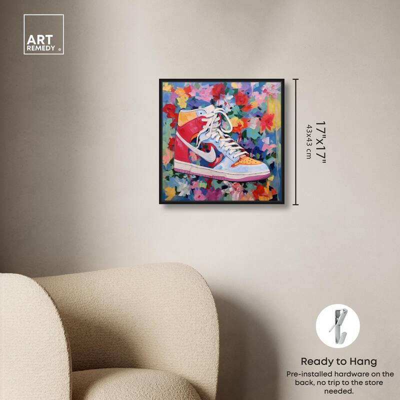 Whimsical Sneaker Canvas by Art Remedy