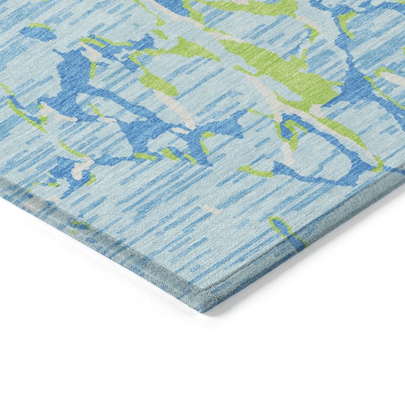 HomeRoots Striped Transitional Rectangle Outdoor Rug
