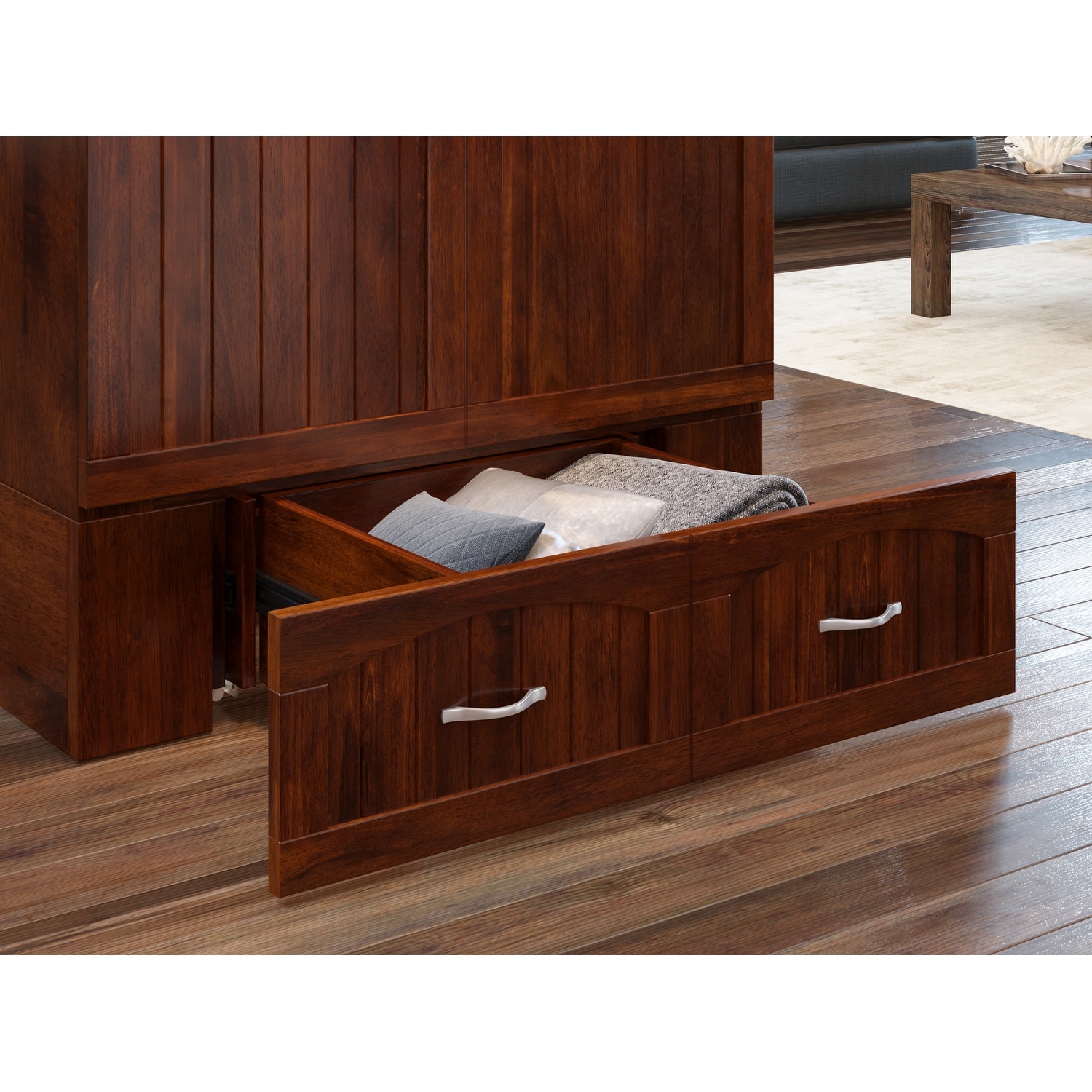 Atlantic furniture hamilton murphy hot sale bed chest queen