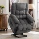 preview thumbnail 9 of 22, Oversized Power assist Lift Recliner Chair with Heat and Massage Grey