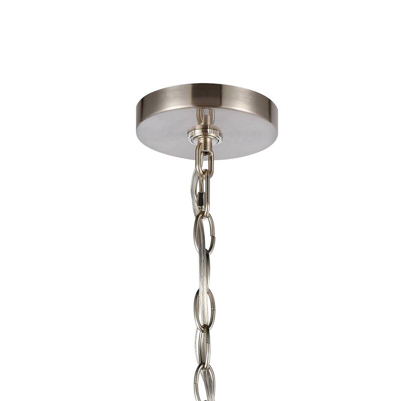 Calistoga 23-inch Wide 3-Light Chandelier in Brushed Nickel