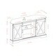 preview thumbnail 23 of 31, Middlebrook 52-inch Sliding Barn Door Corner TV Stand