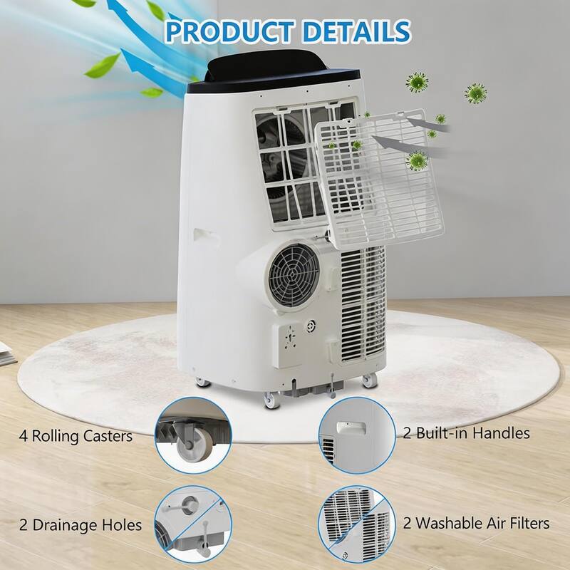 3-in-1 Air Conditioners, with Remote Control, 14000 BTU