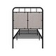 preview thumbnail 5 of 7, Modern Twin Bed Frame with Unique Flower System, Steel Structure, Easy Assembly, Ideal for Memory Foam Mattresses