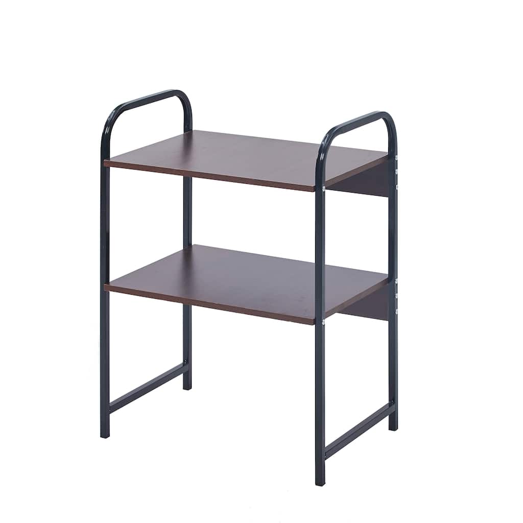 Porthos Home Alina Corner Shelf For Kitchen And Bathroom, Wood, Iron