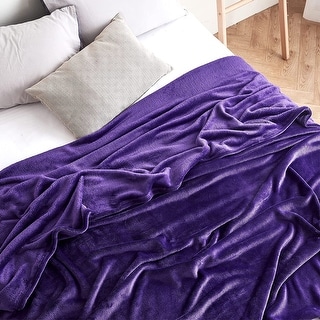 SALE Soft Cotton Woven Diamond Design Throw Blanket 130 x 180 cm Purple 