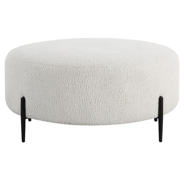 slide 2 of 6, Uttermost Arles Large Plush White Ottoman