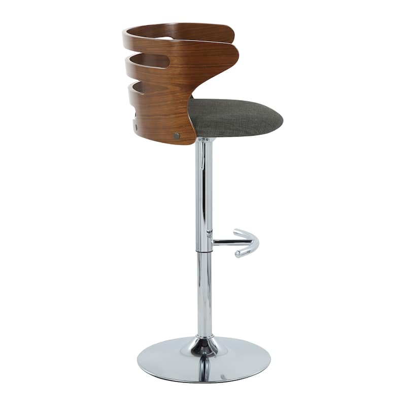 Carson Carrington Cranagh Adjustable Bar Stool with Rounded T Footrest (Set of 2)