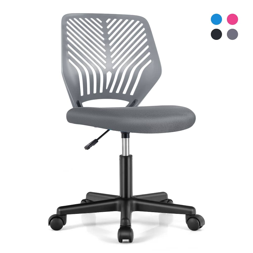 Ergonomic Mesh Chair for Children with High-Density Sponge Cushion and Smooth Rolling Casters