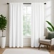 preview thumbnail 75 of 82, Deconovo 2-Pack Thermal Room Darkening Rod Pocket Curtains 38W x 63L - White