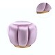 preview thumbnail 9 of 8, Round Ottoman with Gold Legs