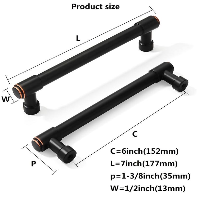 10 Pack 6 Inch Drawer Pulls - 6"L x 2"W
