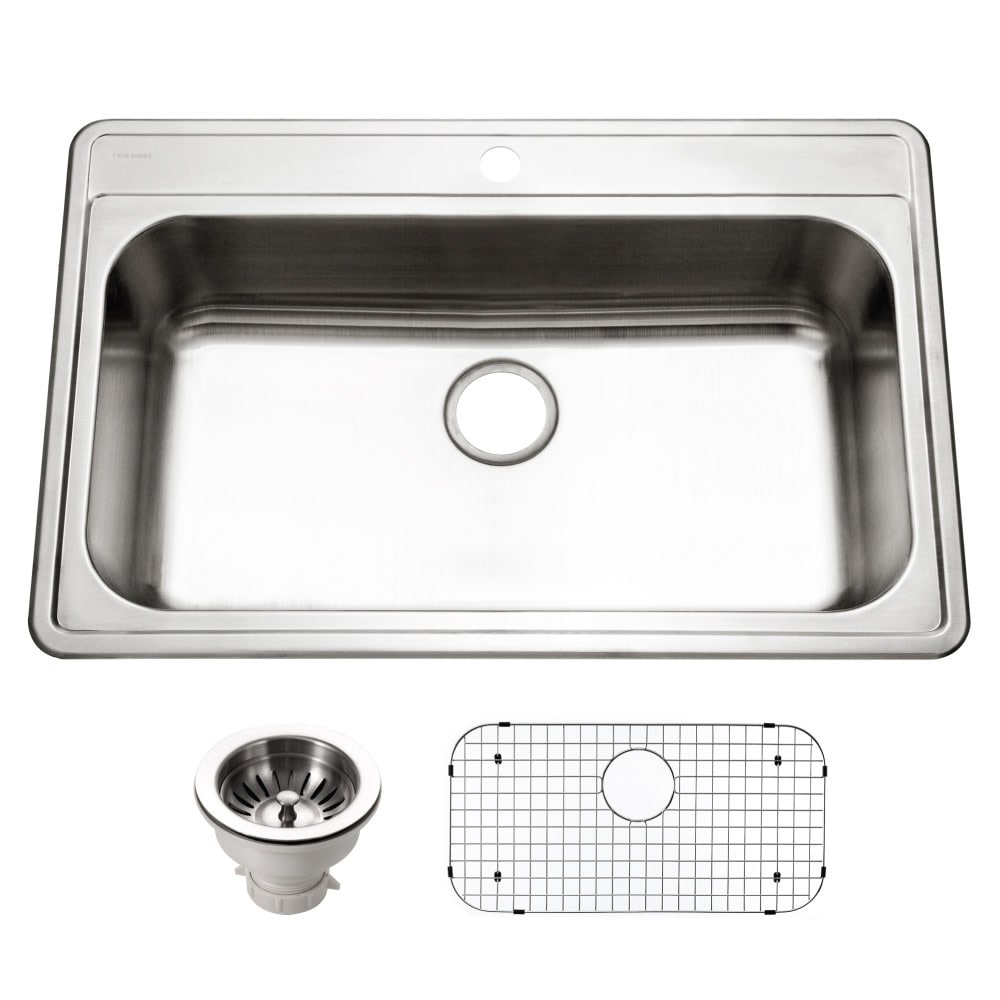 Houzer PGS-3122-1-C Premier 33" Drop In Single Basin Stainless Steel