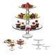 preview thumbnail 2 of 7, Libbey Selene 3-Tier Glass Footed Server Set - Set of 3