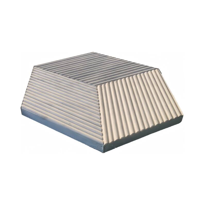 Roomfitters Hexagon Marble Tile for Wall, 3D Fluted OL Textured Natural Stone, Genuine Marble, 12-Piece Box, Carrara Gray