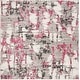 preview thumbnail 11 of 70, SAFAVIEH Skyler Roumpini Modern Abstract Rug 4' x 4' Square - Grey/Pink