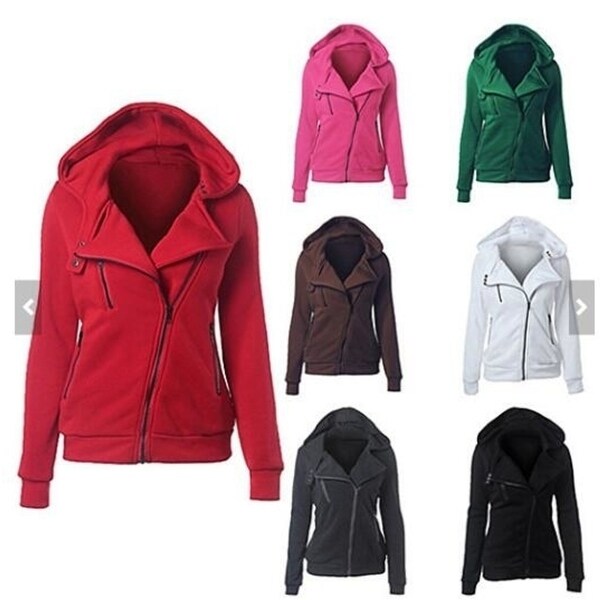 women's sweatshirts with zippers